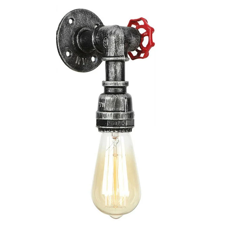 Lampe wasserrohr industriedesign , metall, E27 Wandlampen~1264