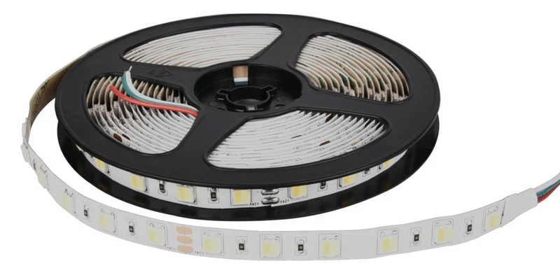 LED-Streifen mit CCT-Funktion, warm-, neutral-, und kaltweißes Licht, 5 Meter Länge, 60 LED/m, 24 V, 10 mm