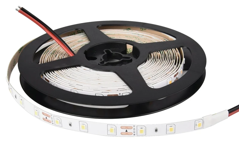 LED-Streifen, 5 m Länge, 2700 K warmweißes Licht, 60 LED/m, 12 V, 8 mm