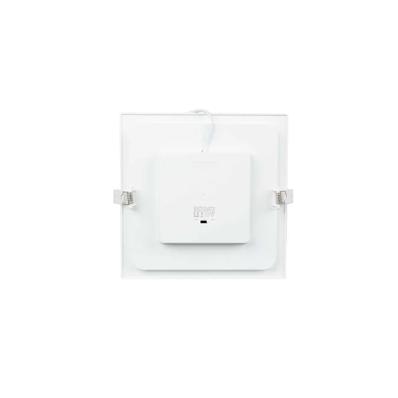 6er Set LED CCT Downlight, 12W, 1190 lm, 165x32mm, 3000-4000-6000K einstellbar, mit Diffusor, eckig