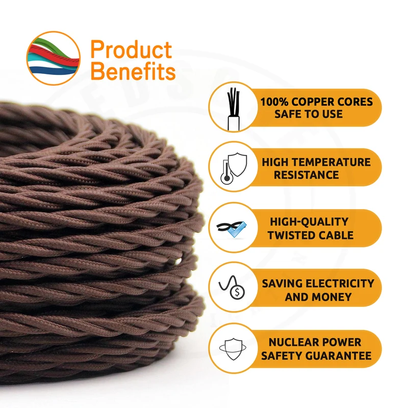 3-adriges,verdrillte,glänzendes rosa Elektrokabel Stoff~1197