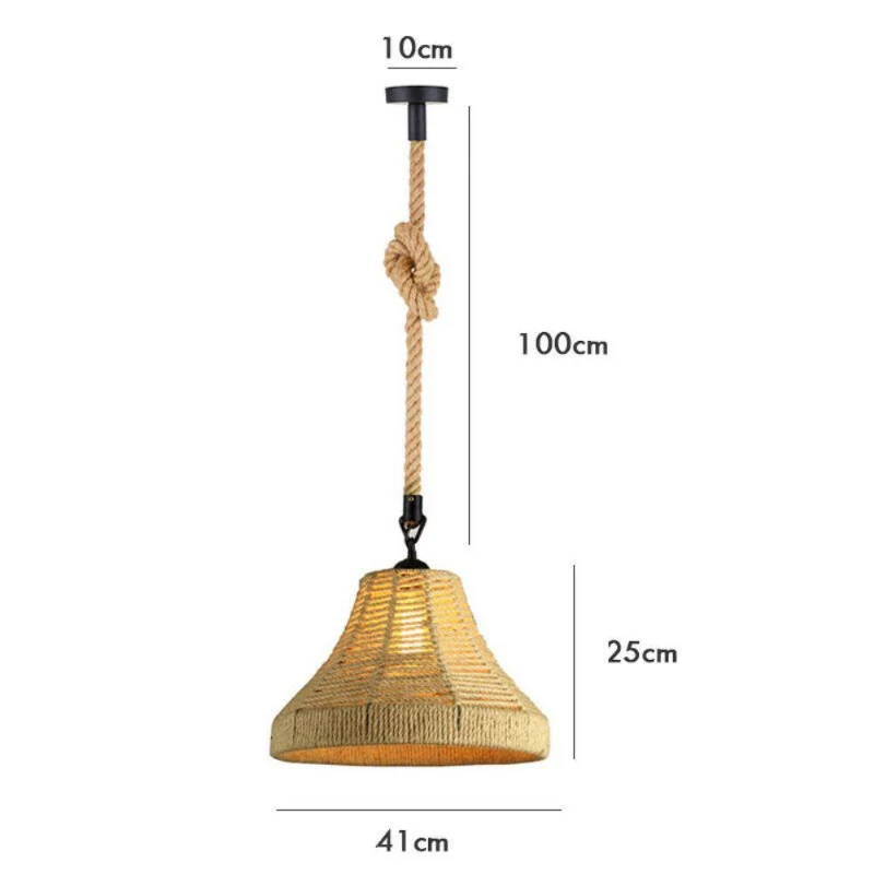 Hanfseil pendelleuchte & Hängelampen Mit käfigschirm~1340