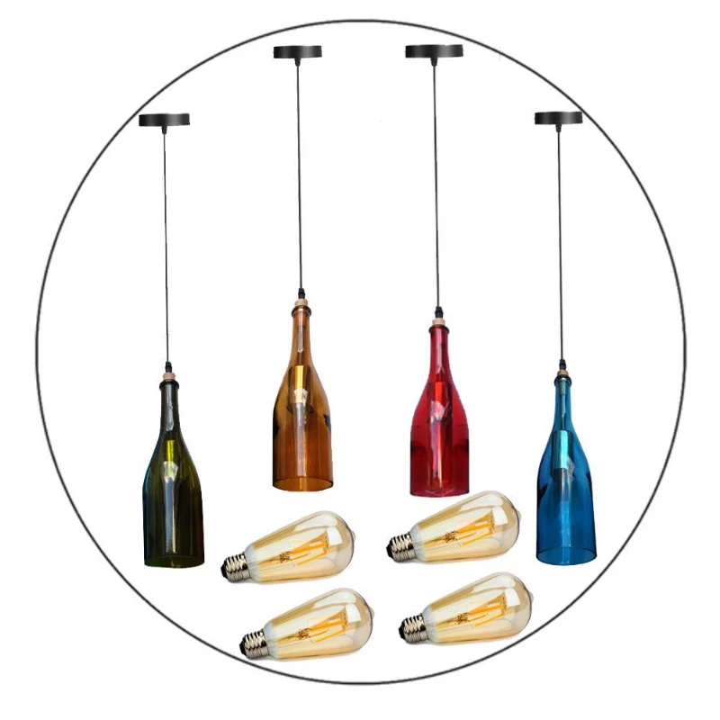 All Seasons Life Weinflaschen Hängelampe Glas Pendelleuchte ~1336