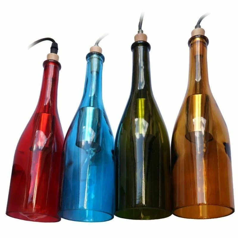 LEDSONE Weinflaschen Hängelampe Glas Pendelleuchte ~1336