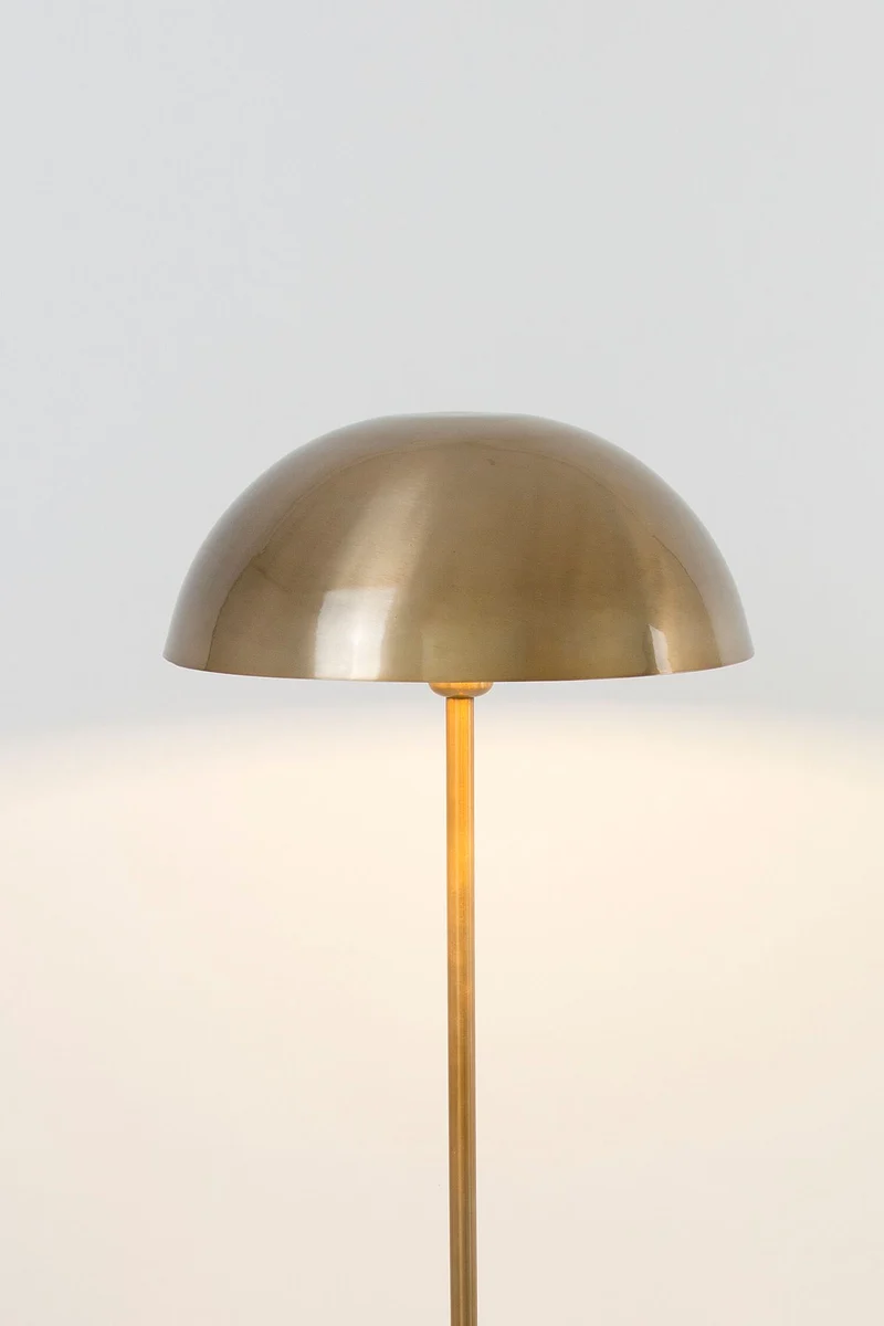 Stehlampe Fungo mit Schirm Rund 143 cm Gold