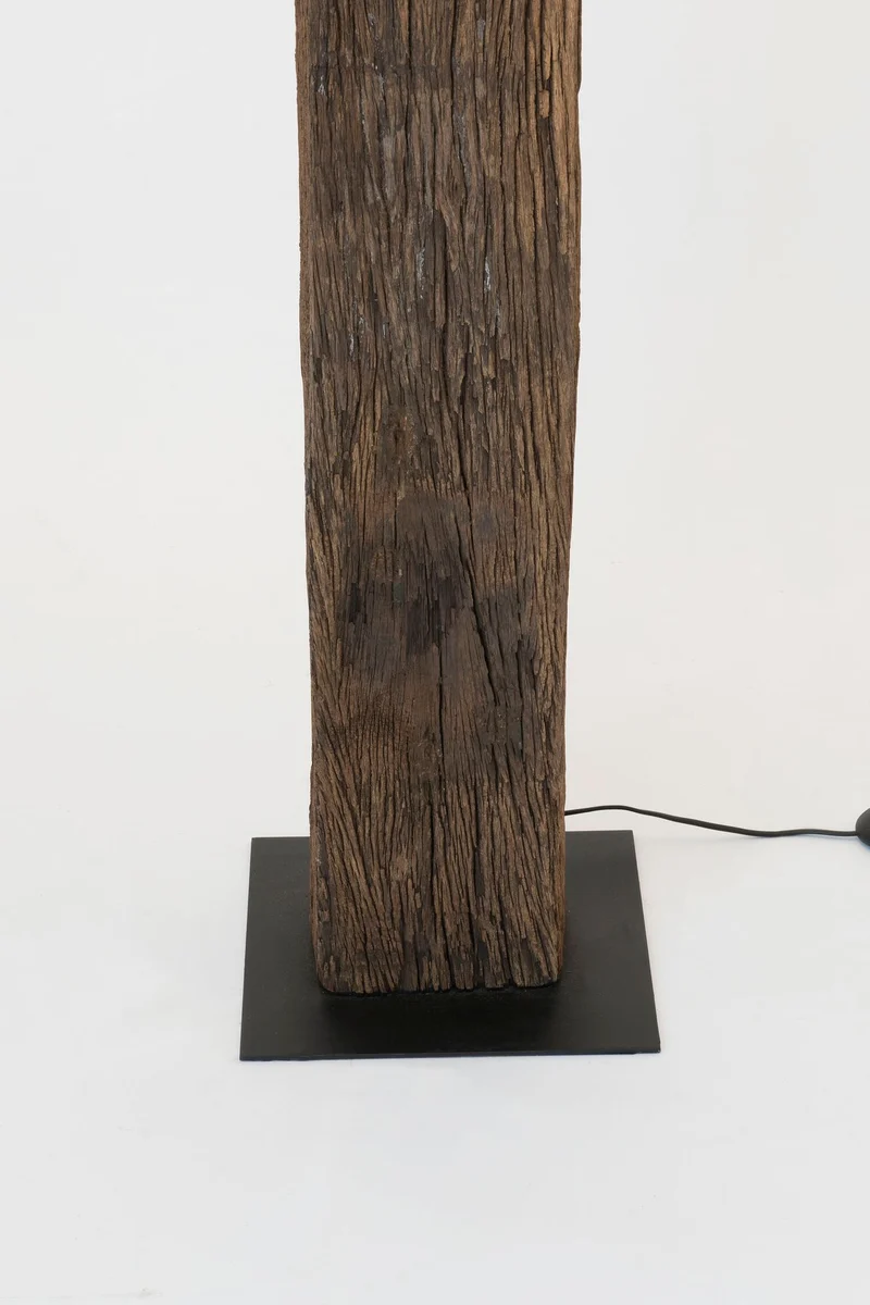 Stehlampe Montecristo Akazienholz mit Schirm Rund 177 cm