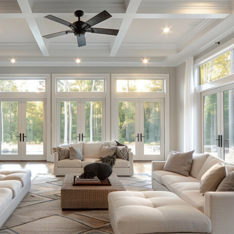 6er Set LED CCT Downlight, dimmbar, 18W, 1880lm, ø220x32mm, 3000-4000-6000K einstellbar, mit Diffusor, IP44, rund