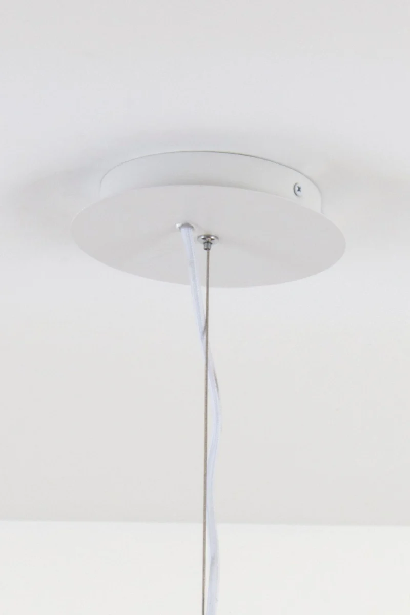 Hängelampe Moon Grande Kunststoff Rund Ø 40cm Weiß