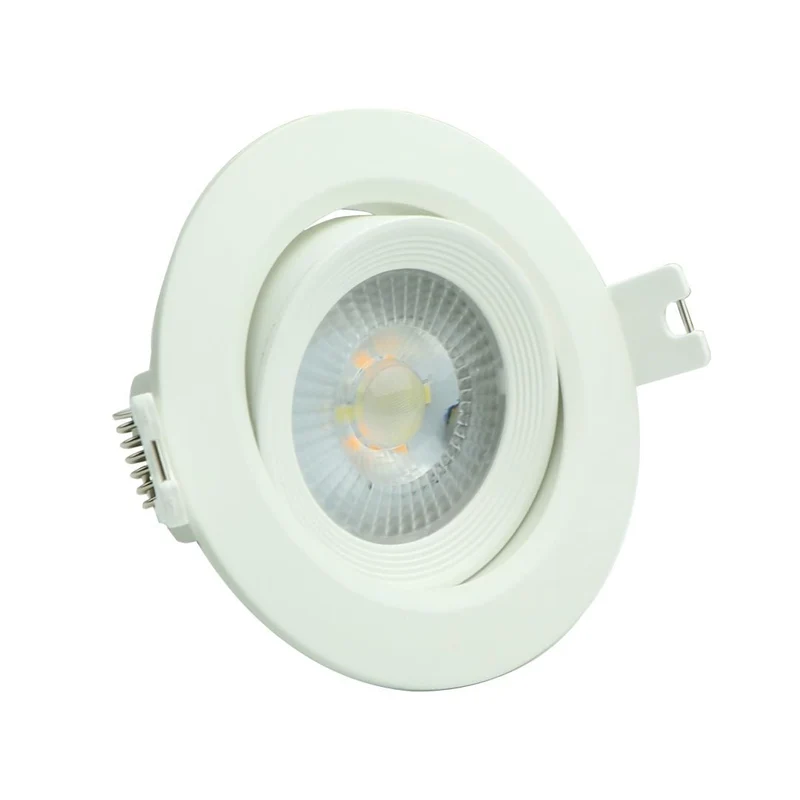LED Downlight 3-step dimming, 5W, 450lm, 38°, IP44, per Wandschalter dimmbar, schwenkbar