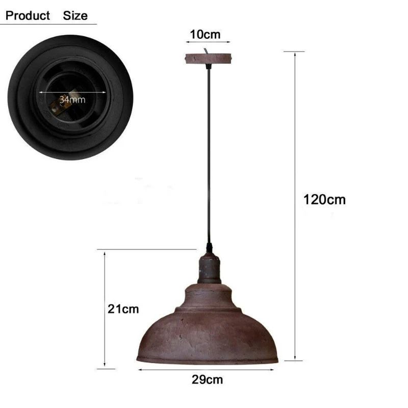 Industrie Pendelleuchte Rost Look LEDSONE Vintage ~1310
