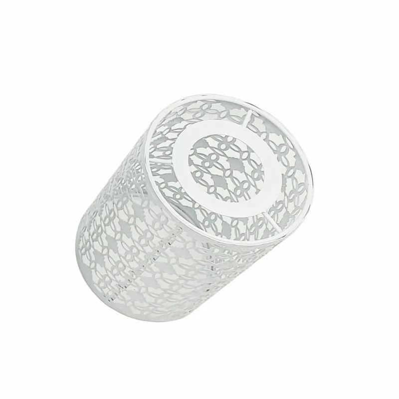 Marokkanischer Ornament Lampenschirm – Weiß Easy Fit | Ø 9,5cm | E27 , B22 ~1228
