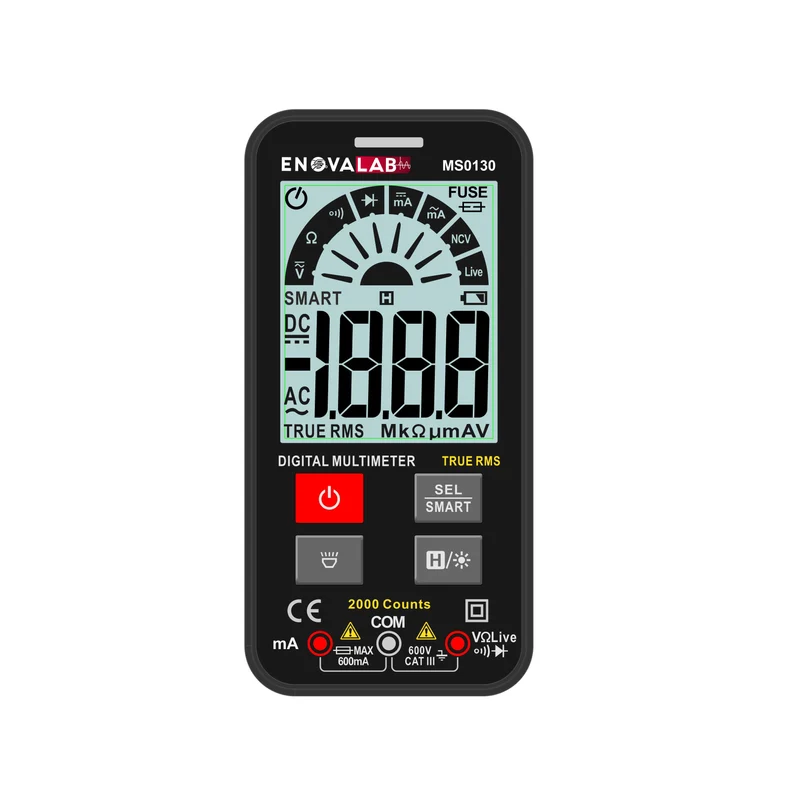 SMART TrueRMS Digital-Multimeter, Slim Design, 2.000 Counts