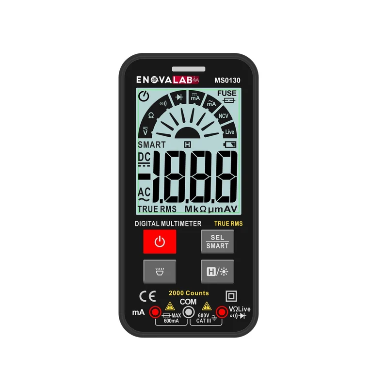 SMART TrueRMS Digital-Multimeter, Slim Design, 2.000 Counts