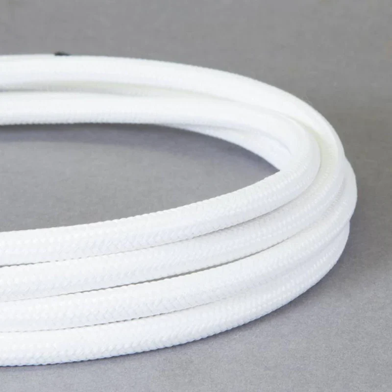 3 adrige textilkabel weiß kabel lampe farbe lampenkabel Rund ~1134