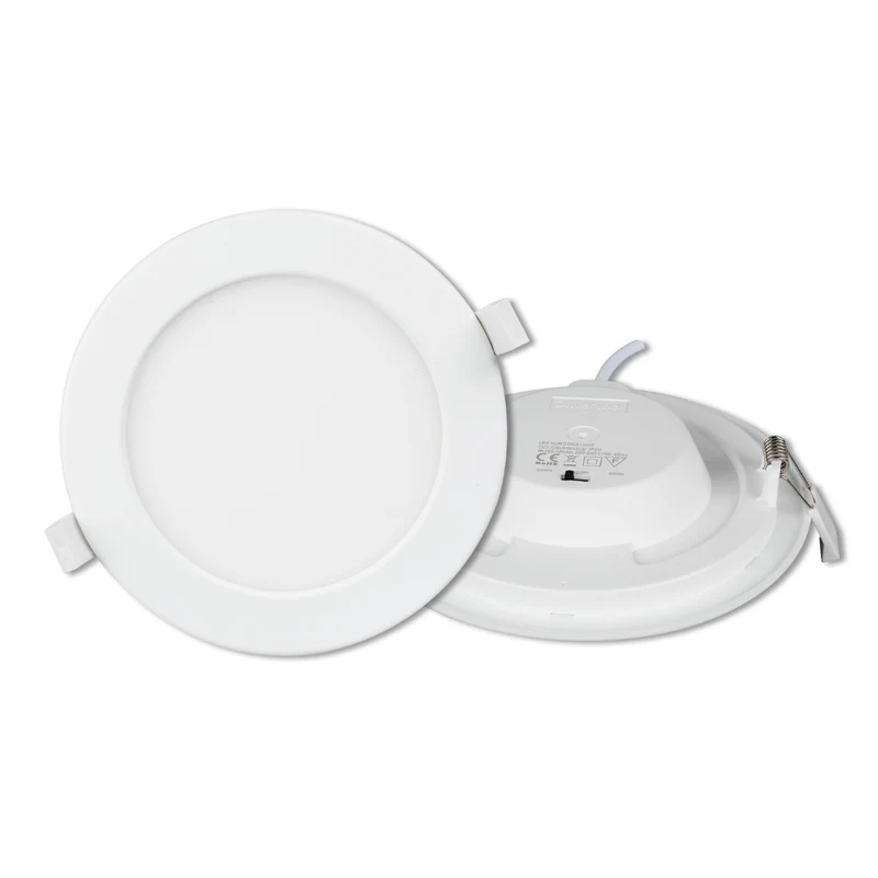 LED CCT Downlight, 12W, 1190 lm, ø170x32mm, 3000-4000-6000K einstellbar, mit Diffusor, rund