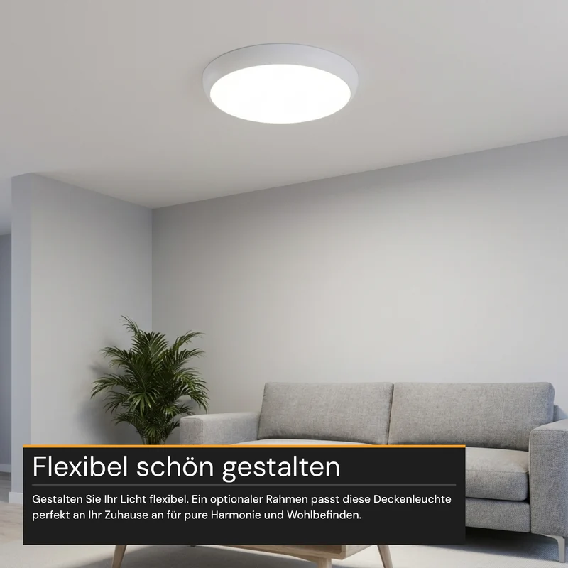 LED Aufbauleuchte mit Sensor, 18 W, 1880 lm, 4000 K, IP65