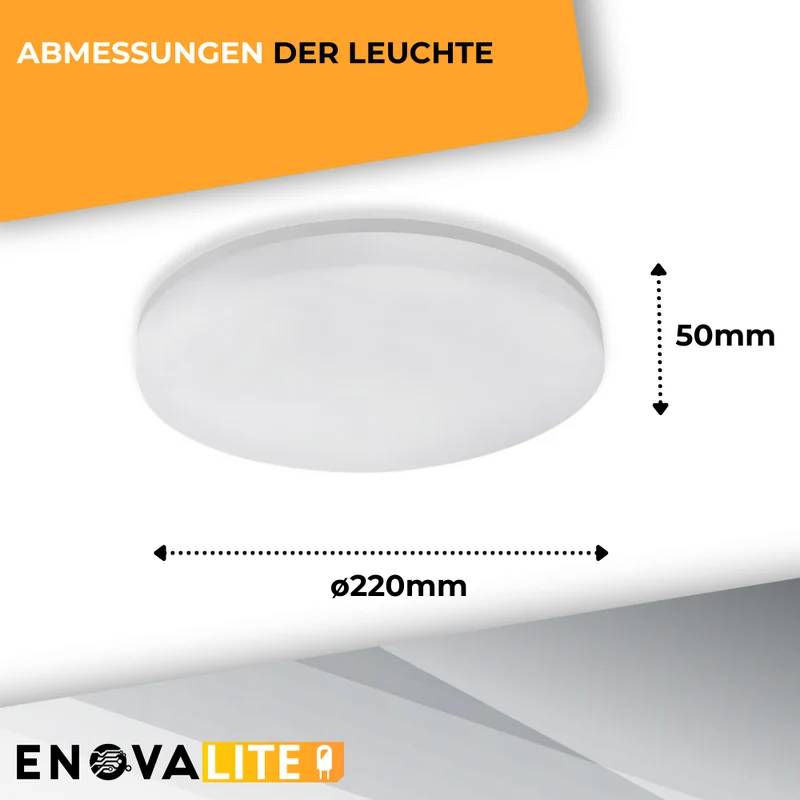 LED Aufbauleuchte, 18 W, 1880 lm, 4000 K, IP54