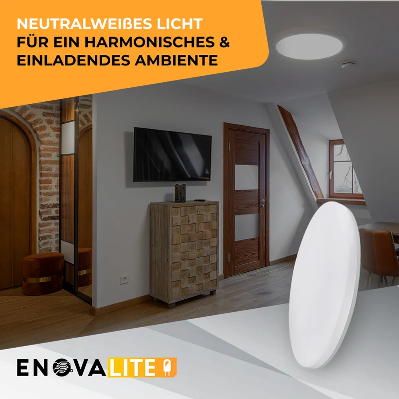 LED Aufbauleuchte, 18 W, 1880 lm, 4000 K, IP54