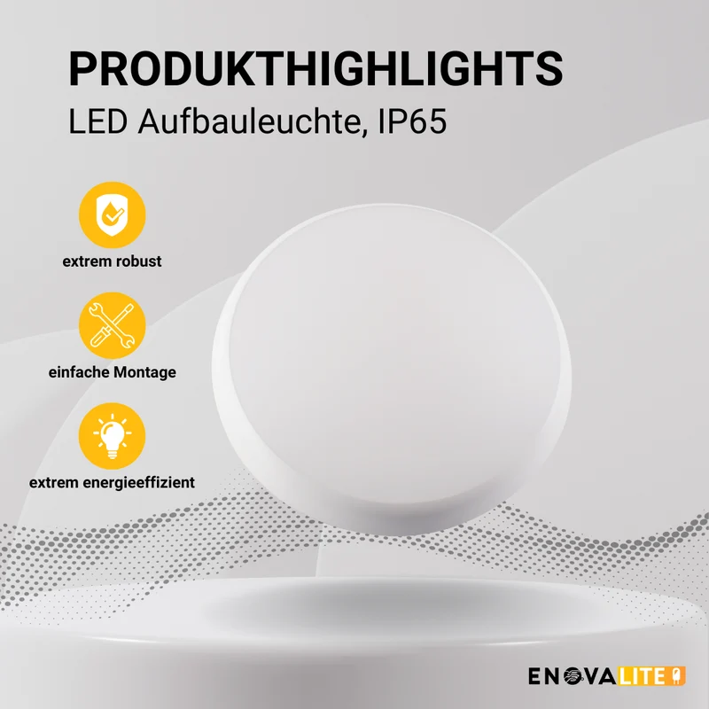 LED Aufbauleuchte, 18 W, 1880 lm, 4000 K, IP65