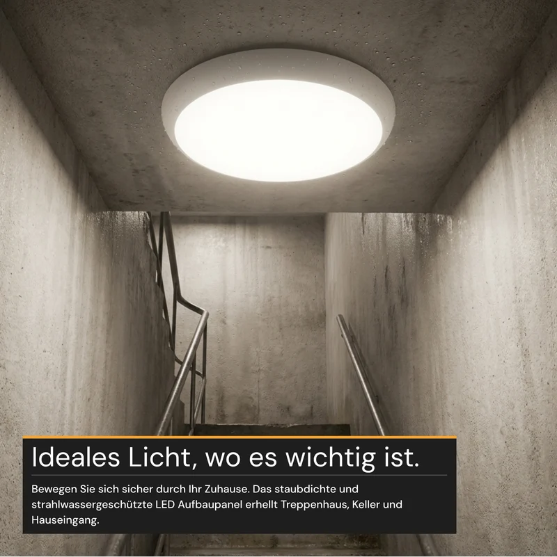 LED Aufbauleuchte, 18 W, 1880 lm, 4000 K, IP65