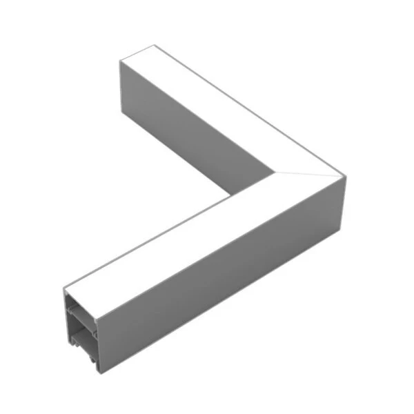 L-Verbinder für Linearleuchte Slim Professional, 4000 K (neutralweiß), 10 W, 1000 lm, silber