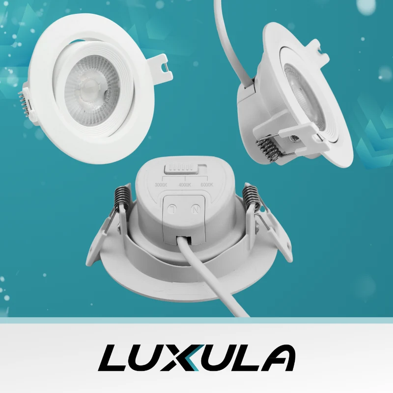 3er Pack LED CCT Downlight schwenkbar, 7W, 718lm, 38°, IP44, 3000K-4000K-6000K einstellbar