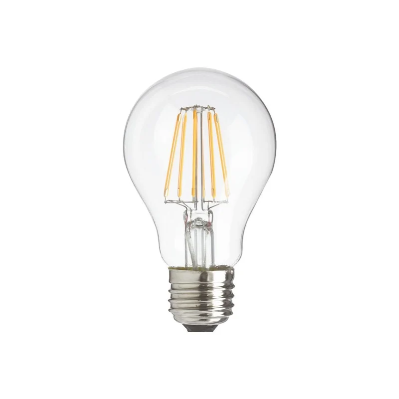 LED Filament Leuchtmittel E27, A60, 7W, 700lm, 2700K, transparentes Glas