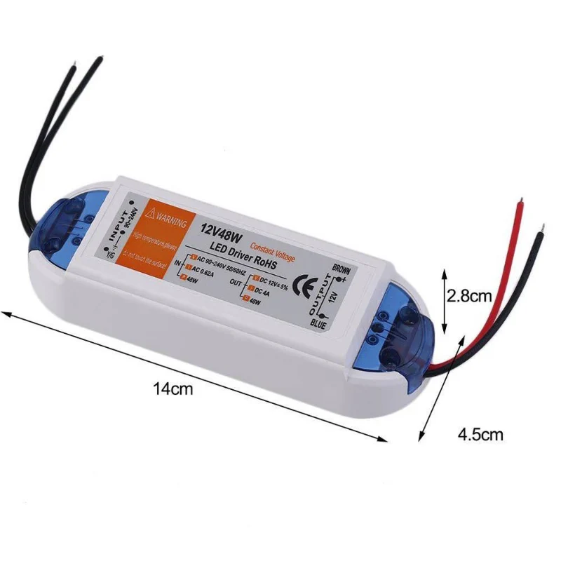 12V LED Netzteil 48W 4A Trafo für LED Lampe ~1079