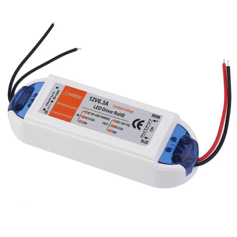 LED Treiber 72W 12V 6A Transformator for LED lamps ~1078