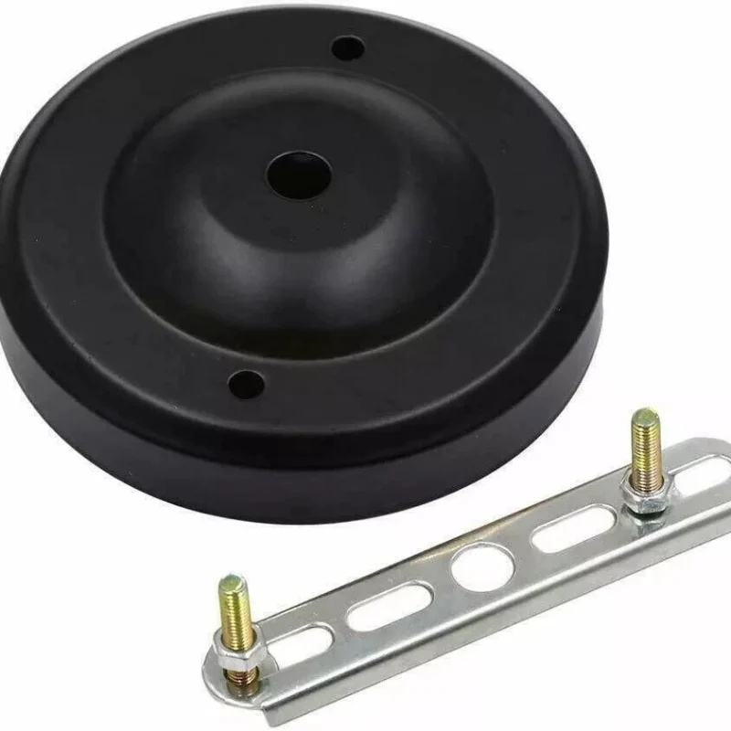 Metall Deckenbaldachin 108mm mit Haken Schwarz & Weiß ~1043
