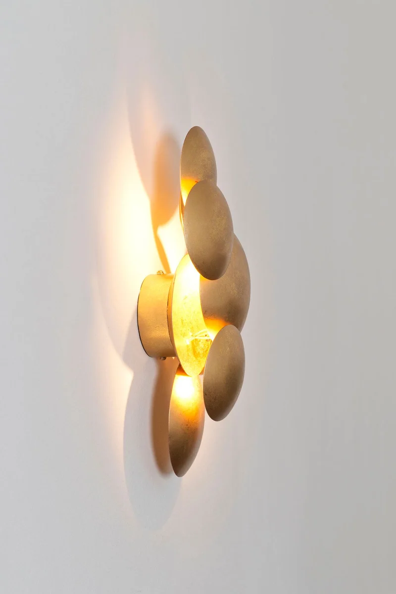 LED-Wandlampe Bolladaria Medium 3-flammig dimmbar Rund