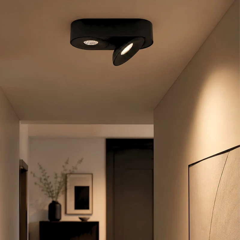 s.luce Santa Duo LED-Deckenleuchte schwenkbar 2-flammig