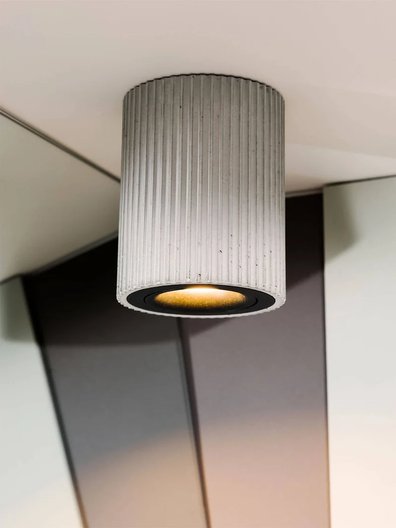 Gantlights S2 schwenkbarer Deckenspot Plissiert