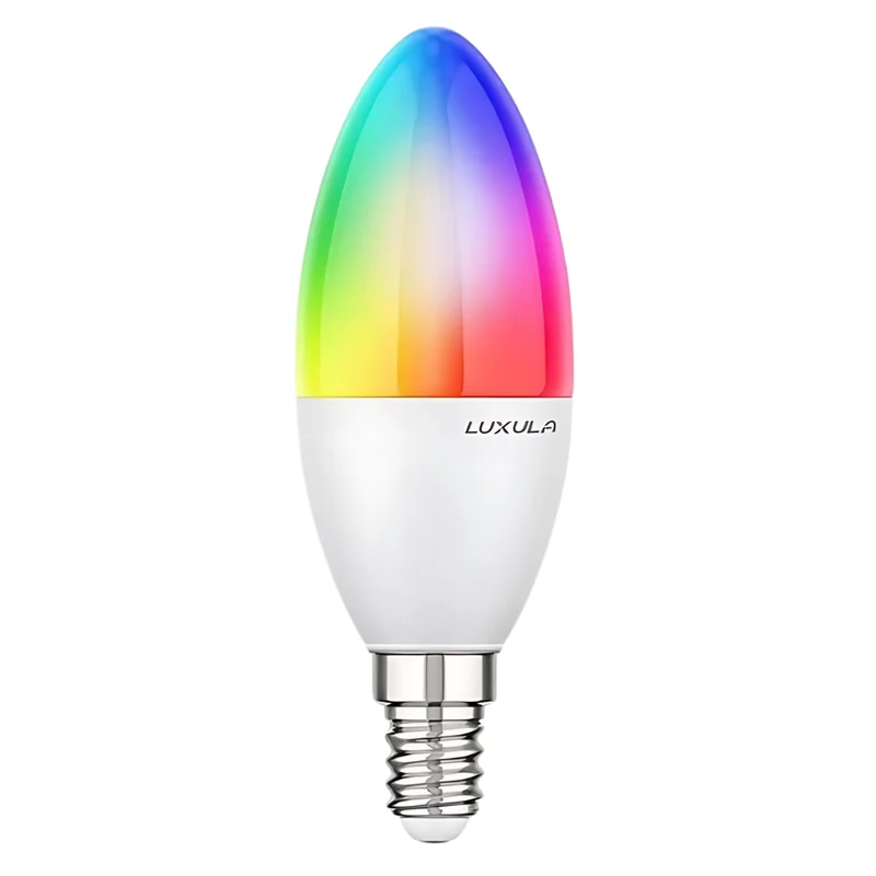 LED RGB+CCT Leuchtmittel, E14, Kerze B37, 5W, 464lm, SMART, Tuya App steuerbar, Kerze