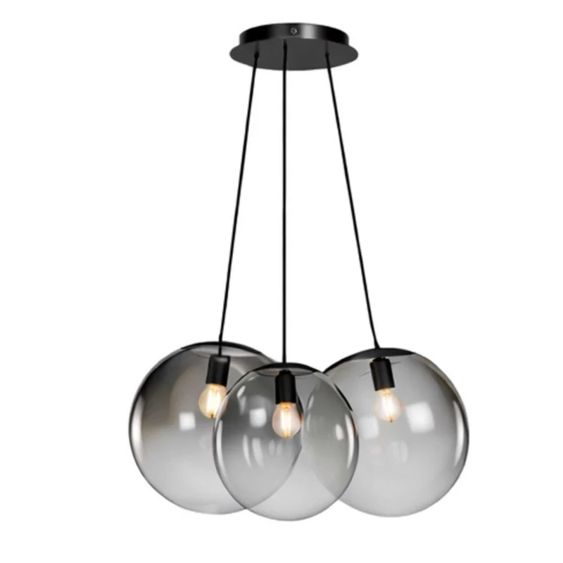 s.luce Orb Cluster Glas-Pendelleuchte 3-flammig 3x30cm