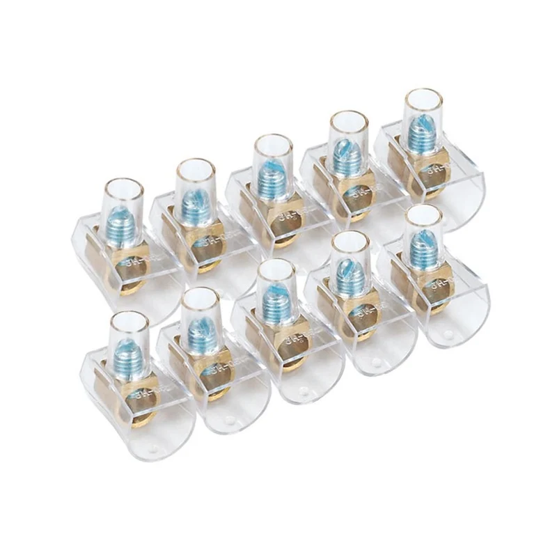 Schraubverbinder, 2 Stk., Ø 4 mm, 5-polig, transparent