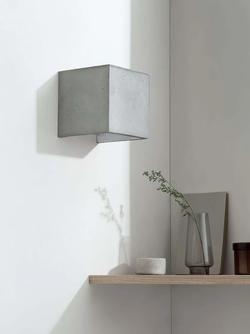 Gantlights B3 Wandlampe quadratisch Beton