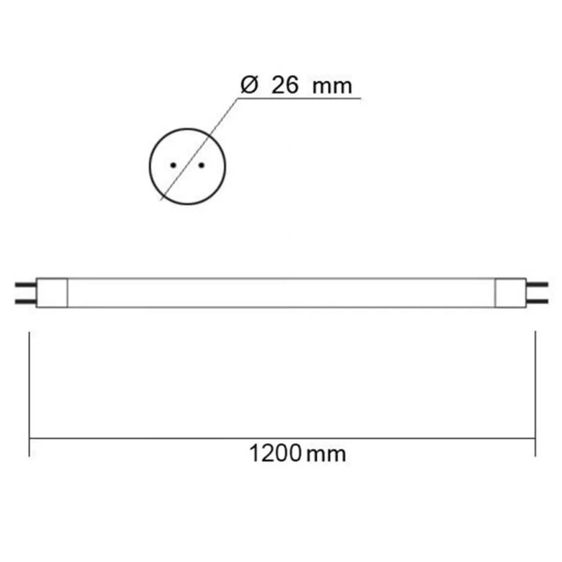 T8 LED Röhre Nano+ 120 in Warmweiß 2500lm