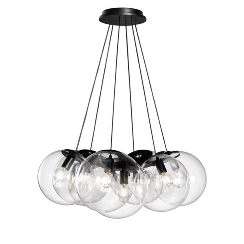 s.luce Orb Cluster Mehrfach-Pendelleuchte 7-flammig 7x20cm