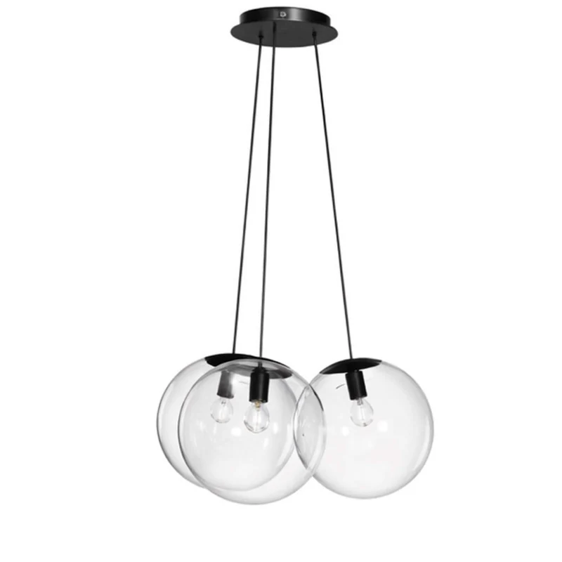 s.luce Orb Cluster Glas-Hängelampe 3-flammig 3x20cm