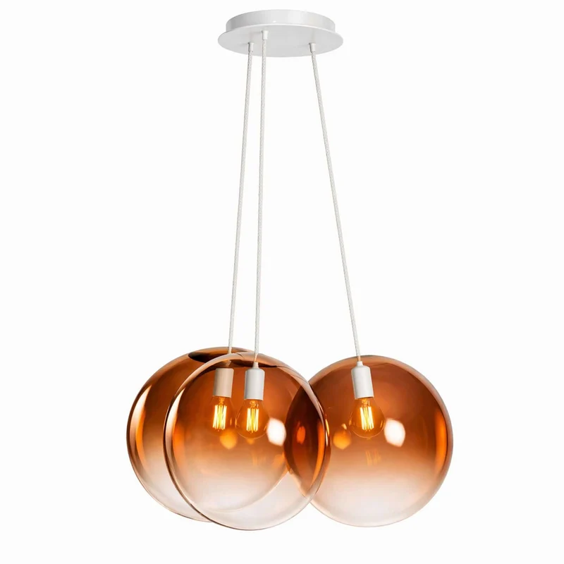 s.luce Orb Cluster Glas-Hängelampe 3-flammig 3x20cm