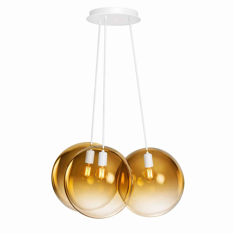 s.luce Orb Cluster Glas-Hängelampe 3-flammig 3x20cm