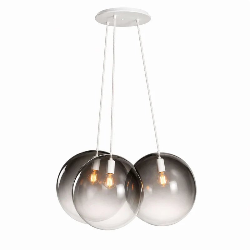 s.luce Orb Cluster Glas-Hängelampe 3-flammig 3x20cm