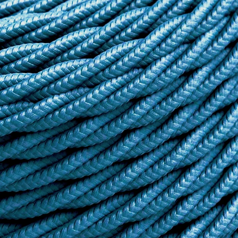 All Seasons Life Stoffkabel Blau 2-adrig Gedreht für Lampen ~1171