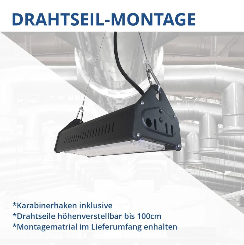 HighBay, linear, 100 W, 12000 lm, Hallenleuchte, IP65, 5000 K