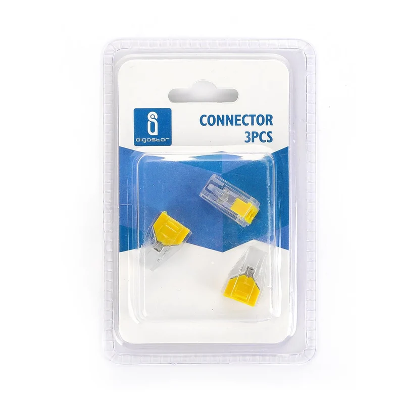Verbindungsklemmen CMK-102, 2-polig, 3 Stk., transparent-gelb