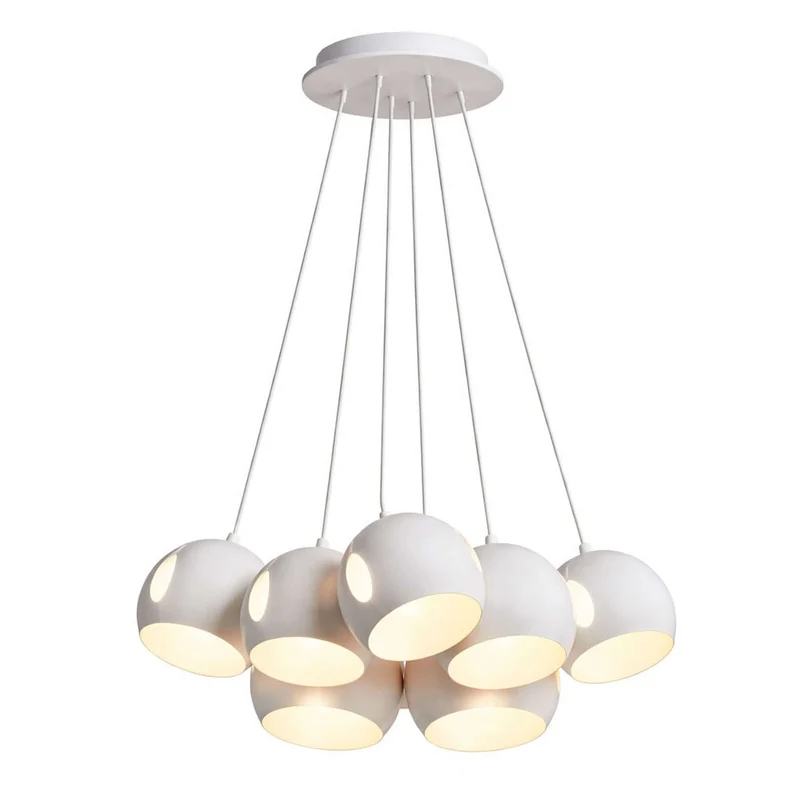 s.luce Ball Cluster Mehrfach-Pendelleuchte Cluster 7-flammig 7x20cm