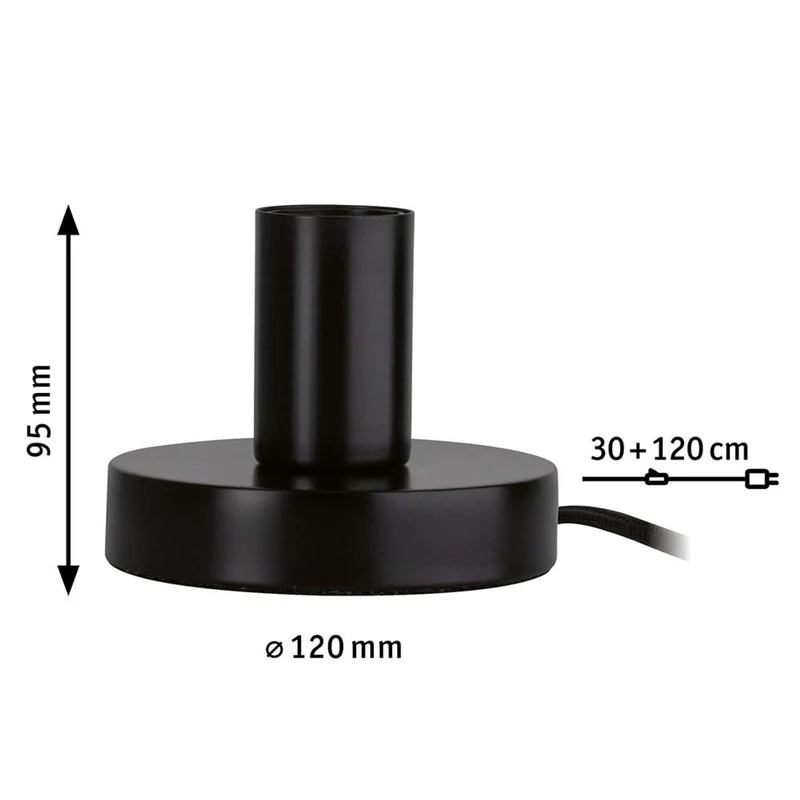 Neordic Tischleuchte Haldor Schwarz Metall