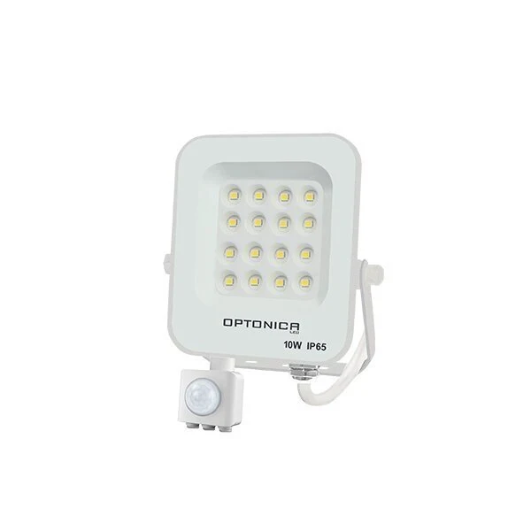 LED-Fluter, 10 W, 2700 K, IP65, Bewegungsmelder