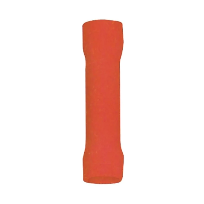 Stoß-/Schrumpfverbinder, isoliert, 15 Stk., 5,5 mm², 26 x 3,4 x 3,4 mm, rot